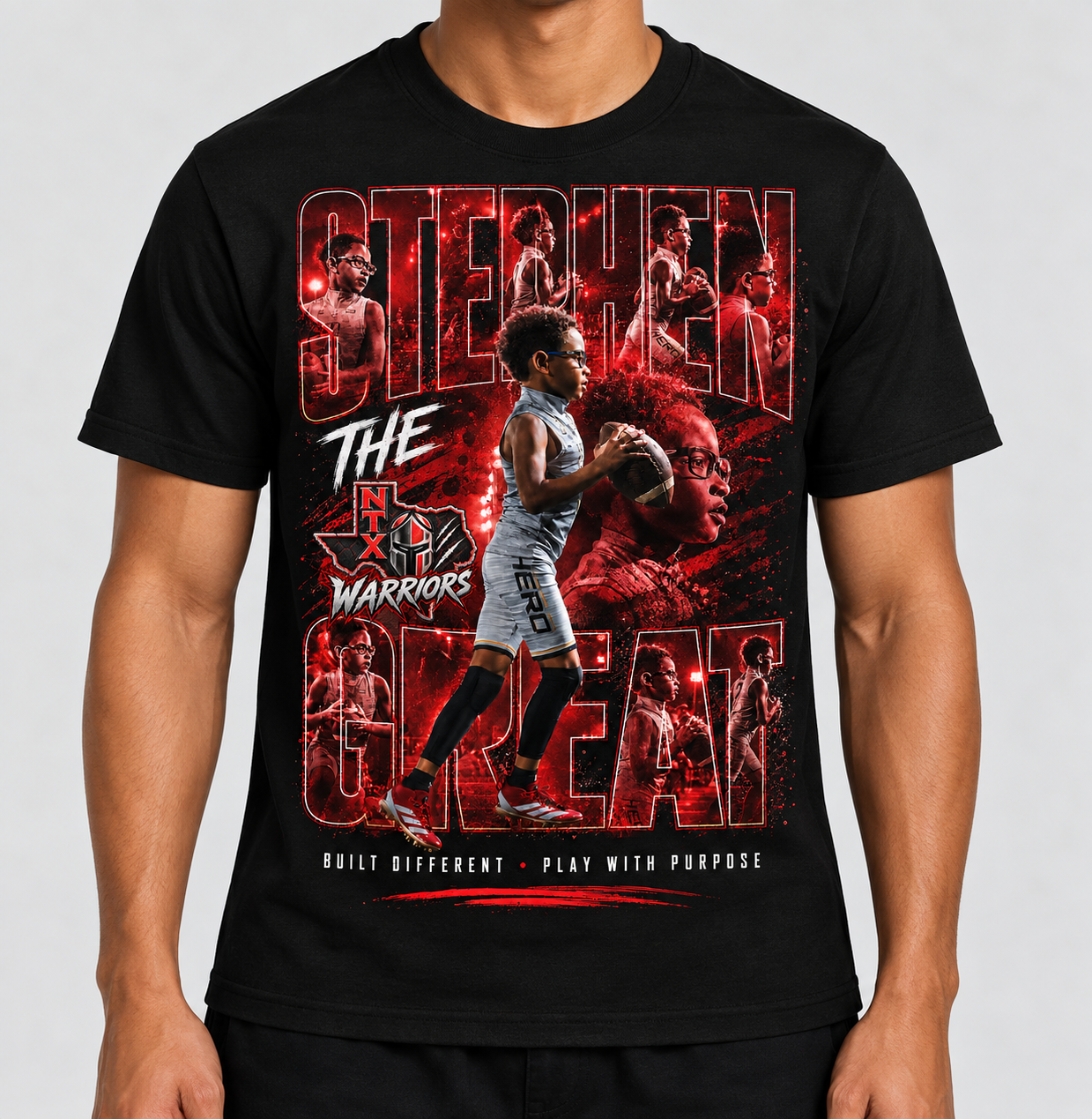 Stephen's custom signature athlete tee designed by SKiP Design Co.